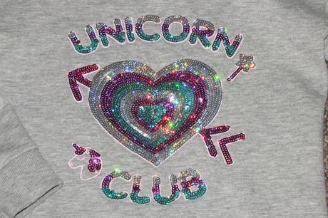 Mikina unicorn, top stav, 110