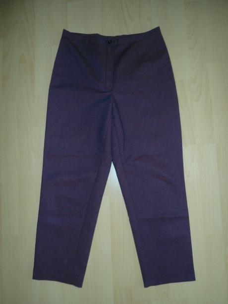 Damske tmavo-cervene nohavice, s