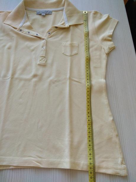 Bledožltá polokošeľa, s