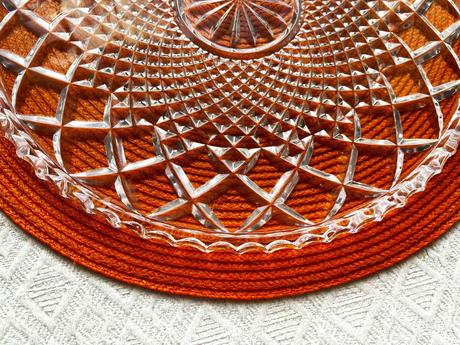 Kryštálový veľký podnos,