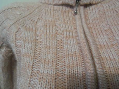 Ružový sveter/rolák - 2v1 - s/m, s