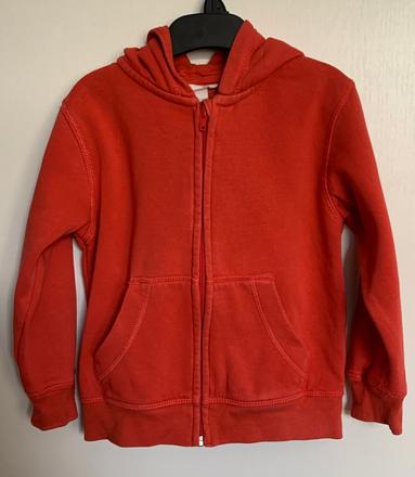 H&m červená mikina s kapucňou, h&m,50