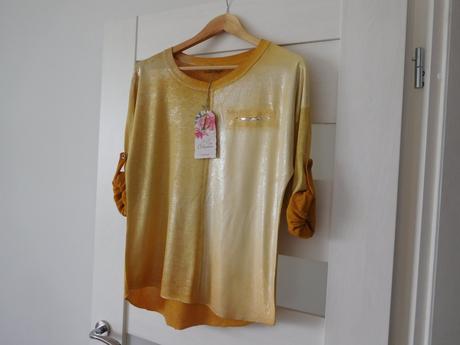 Tričko horčicovej farby dámske ľahúčke dr.-s/m, l