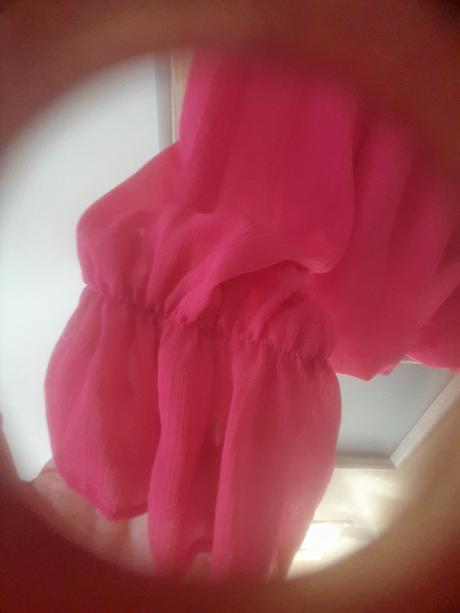 Ľahunká blúzka, farba medzi azelea-magenta, l