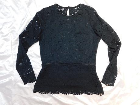 Kvalitna trendy elegantna čipkovana bluzka, 36