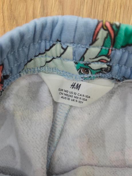 Tepláky mickey, h&m,140