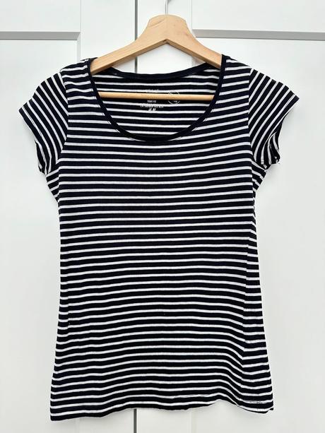 Pruhovane tričko, h&m,xs