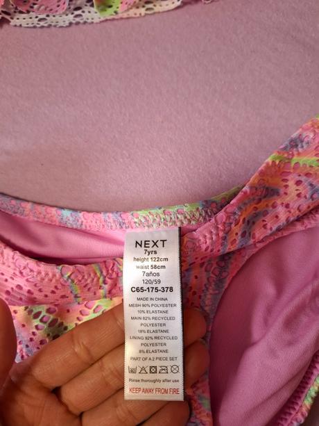 Plavky dievčenské - dvojdielne, next,122