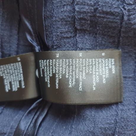 Hodváb/konope sako, h&m,m