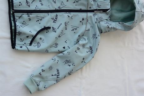 Softshellová bunda mentol, h&m,122