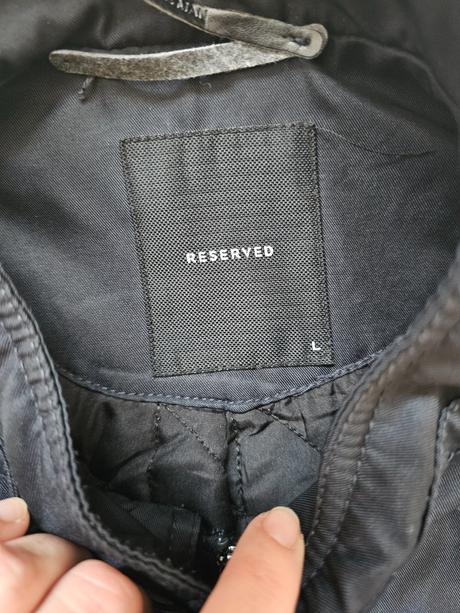 Pánska elegantná bunda parka predĺžená pod zadok, reserved,l