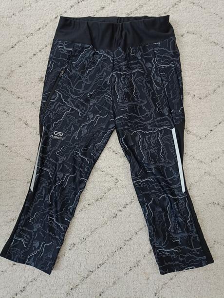 Trojštvrťové nohavice kalenji, decathlon,s