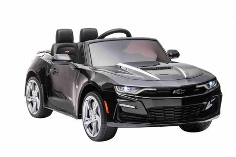 Elektrické autíčko chevrolet camaro 12v, čierne,