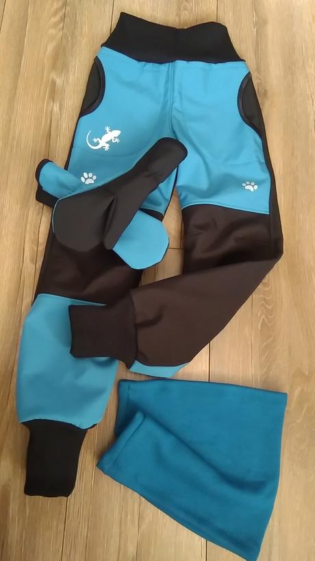 Zimné softshellky kombinované s reflexnym prvkom, 68 - 170