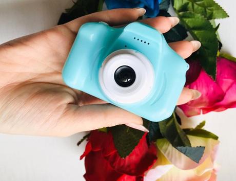 Detský digitálny fotoaparát modrý s 32gb kartou,