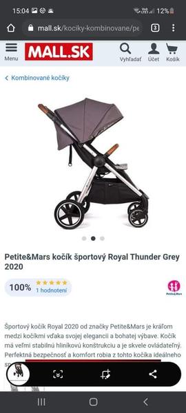 Športový kočík Petite&Mars Royal