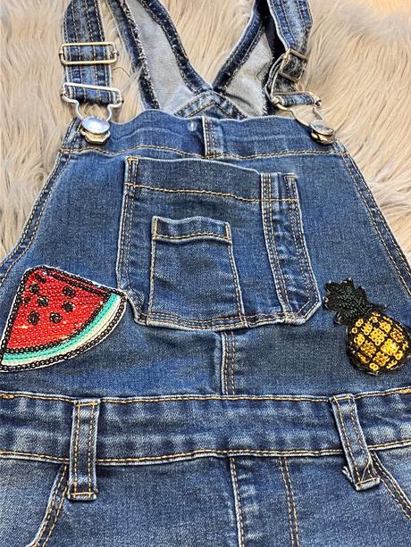 Dievčenské šortky na traky (6-7 r.), denim co,122