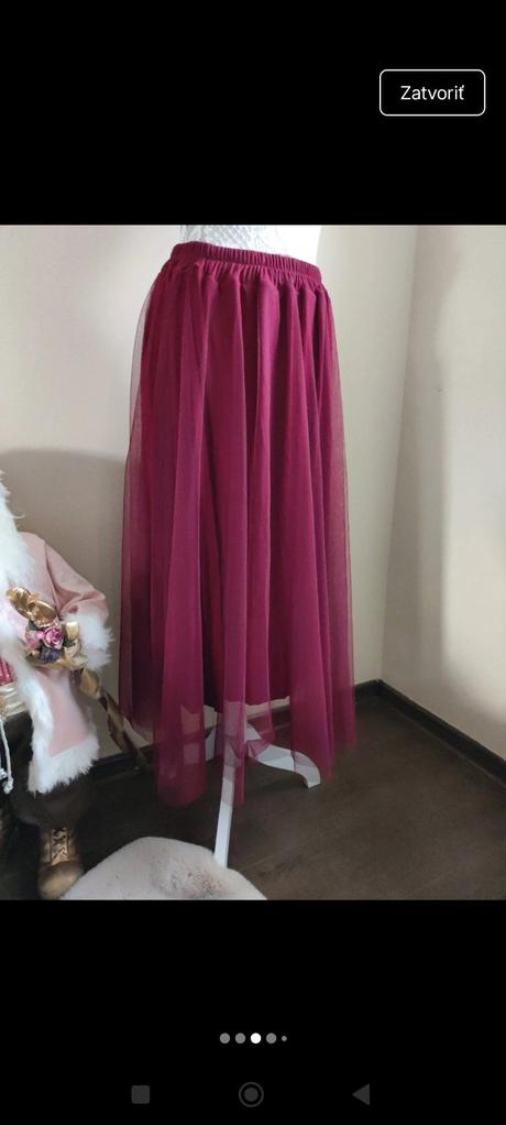 Dámska tylova sukňa, 