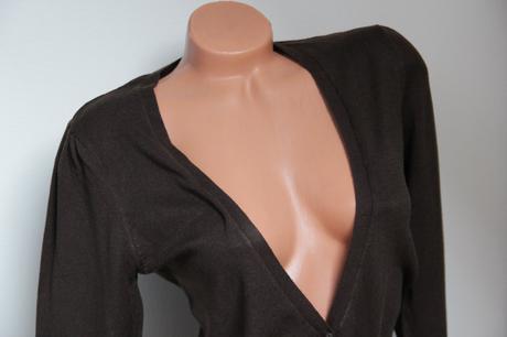 Tmavo hnedý kardigan l, h&m,l