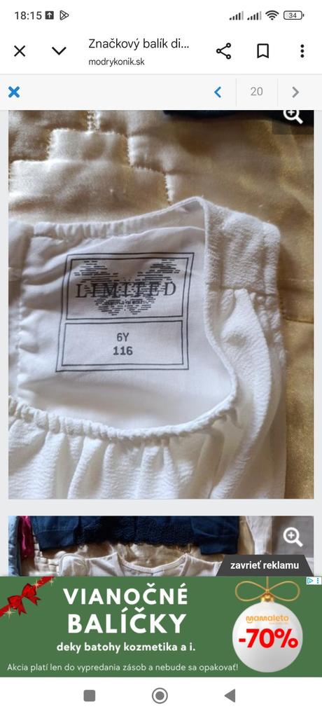 Šaty 116 name it, 116