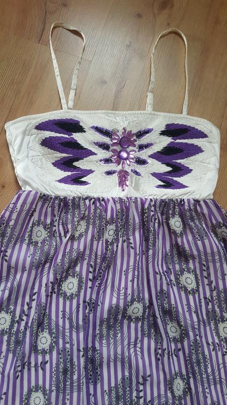 Fialové letné šatky, č.36, vero moda,36