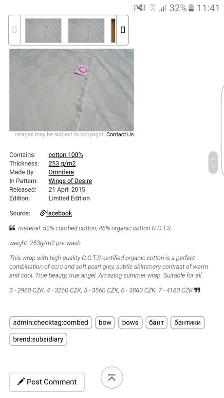 Satka na nosenie omnifera, omnifera