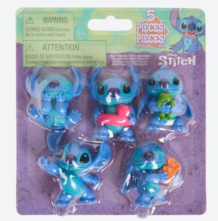 Sada 5 minifigúrok od disneyho stitcha,