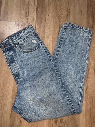 Mom jeans vysoký pás, stradivarius,36