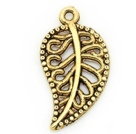 Prívesok lístok 18x10 mm,