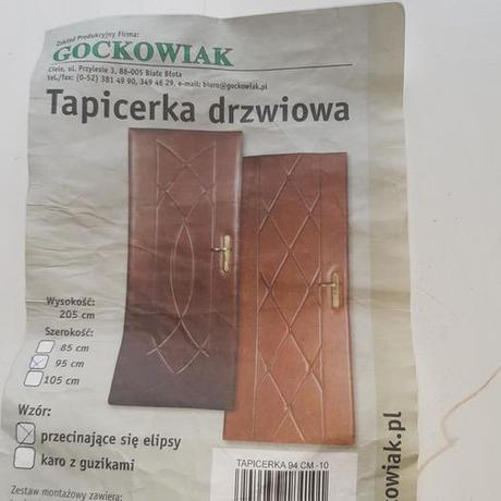 Koženkové čalúnenie na dvere, 