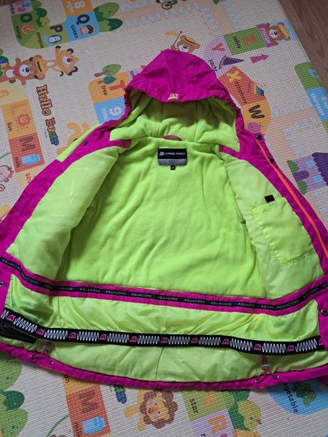 Zimna lyziarska dievcenska bunda alpine pro, alpine pro,140