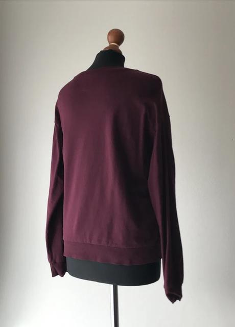 Štýlová bordová mikina cheerleader, h&m,s