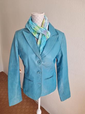 Kožená bunda kara 40+šatka grátis, 40