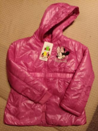 Predám novú dievčenskú bundu 116, disney,116