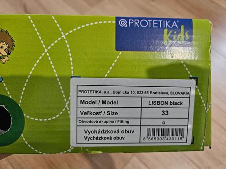 Topanky protetika 33 - 1x obute, protetika,33