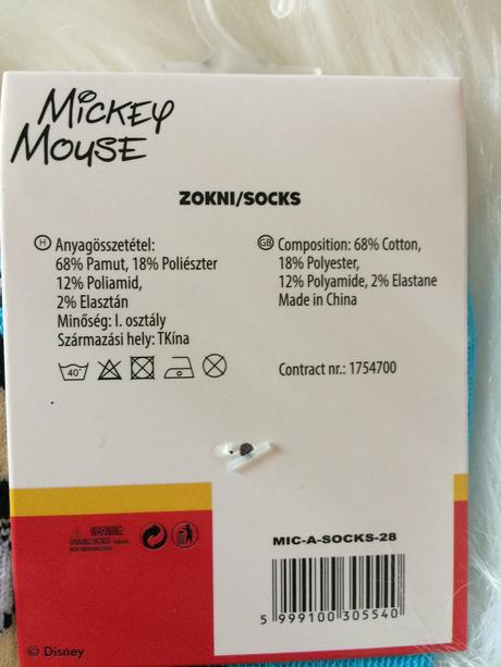 Chlapčenské členkové ponožky mickey mouse., disney,23 - 34