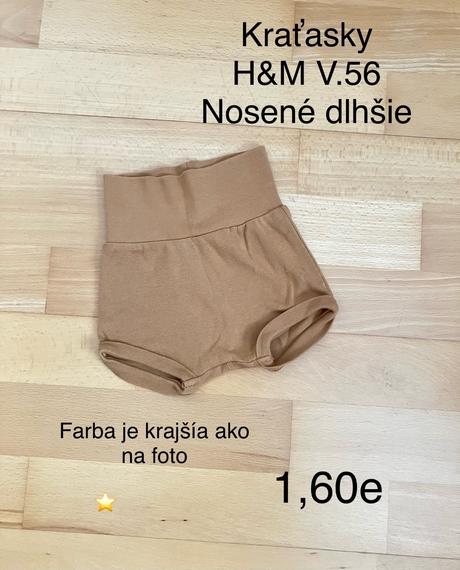 Kraťasy, h&m,56