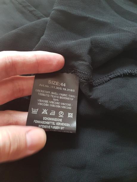 Čierny elegantný viskózový vršok s.oliver vel.l, s.oliver,l