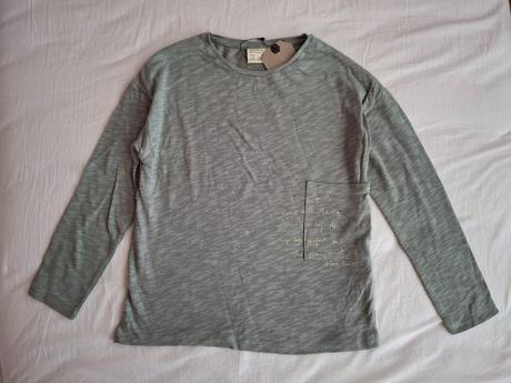 Dievčenské tričko s vreckom, zara,128