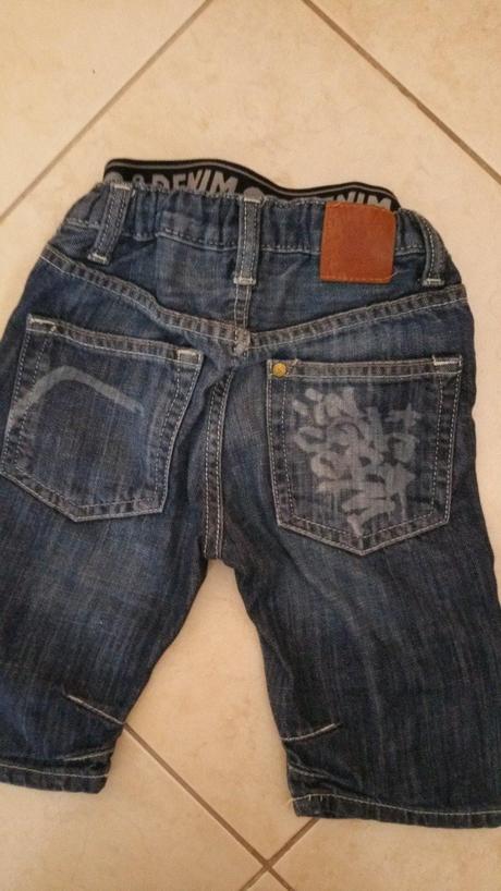 Rifľové krátke nohavice, h&m,110