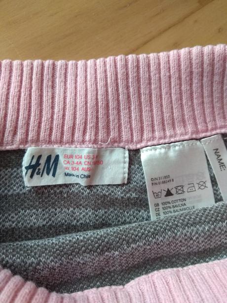 Suknička teplá, h&m,104