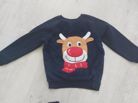 Vianočná mikina veľ.110/116, 116