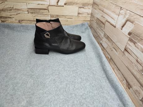 Hispanitas 37 - dámske kožené čierne topánky, 37
