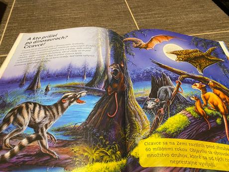 Nádherná kniha encyklopédia dinosaurov s výkladom,