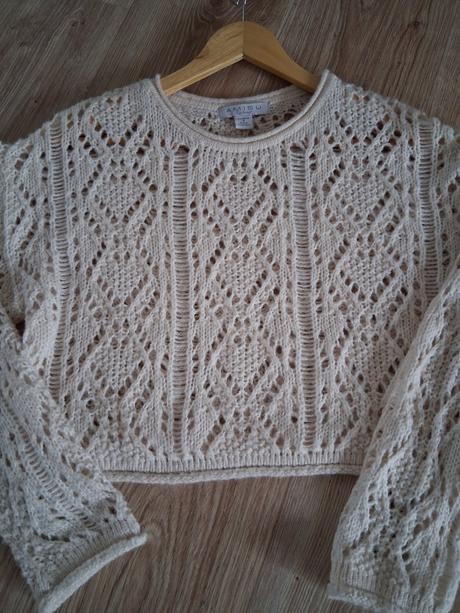 Krátky oversize sveter, amisu,s