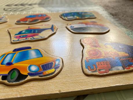 Drevená vkladačka dopravné prostriedky, 