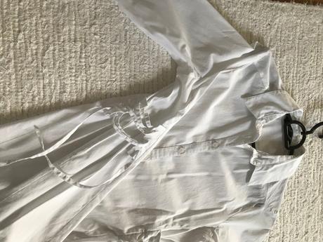 Predĺžená košeľa so snurovanim top stav, f&f,36