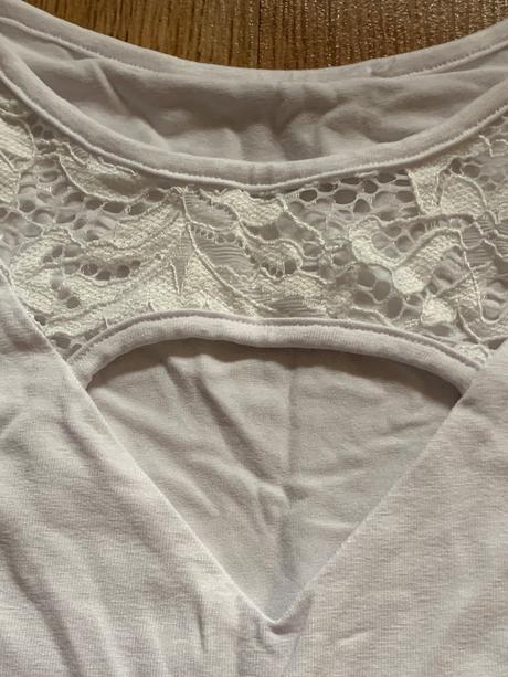 Elastické čipkované tričko, m