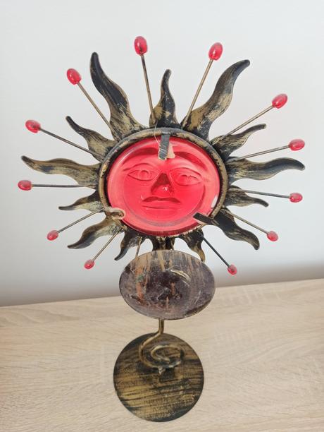 Retro svietnik slnko, 