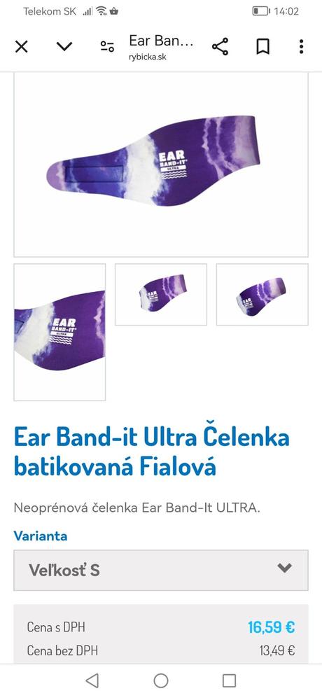 Neoprénová čelenka, 